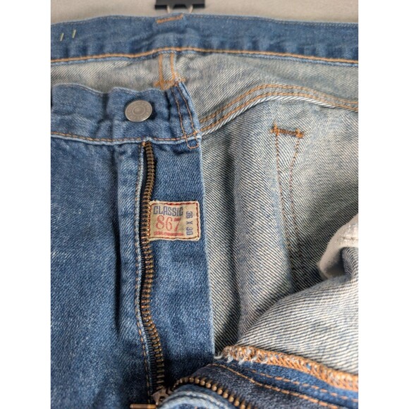 Polo Ralph Lauren 867 Classic Fit Blue Jeans Mens 36x30 Straight Leg - Picture 10 of 16